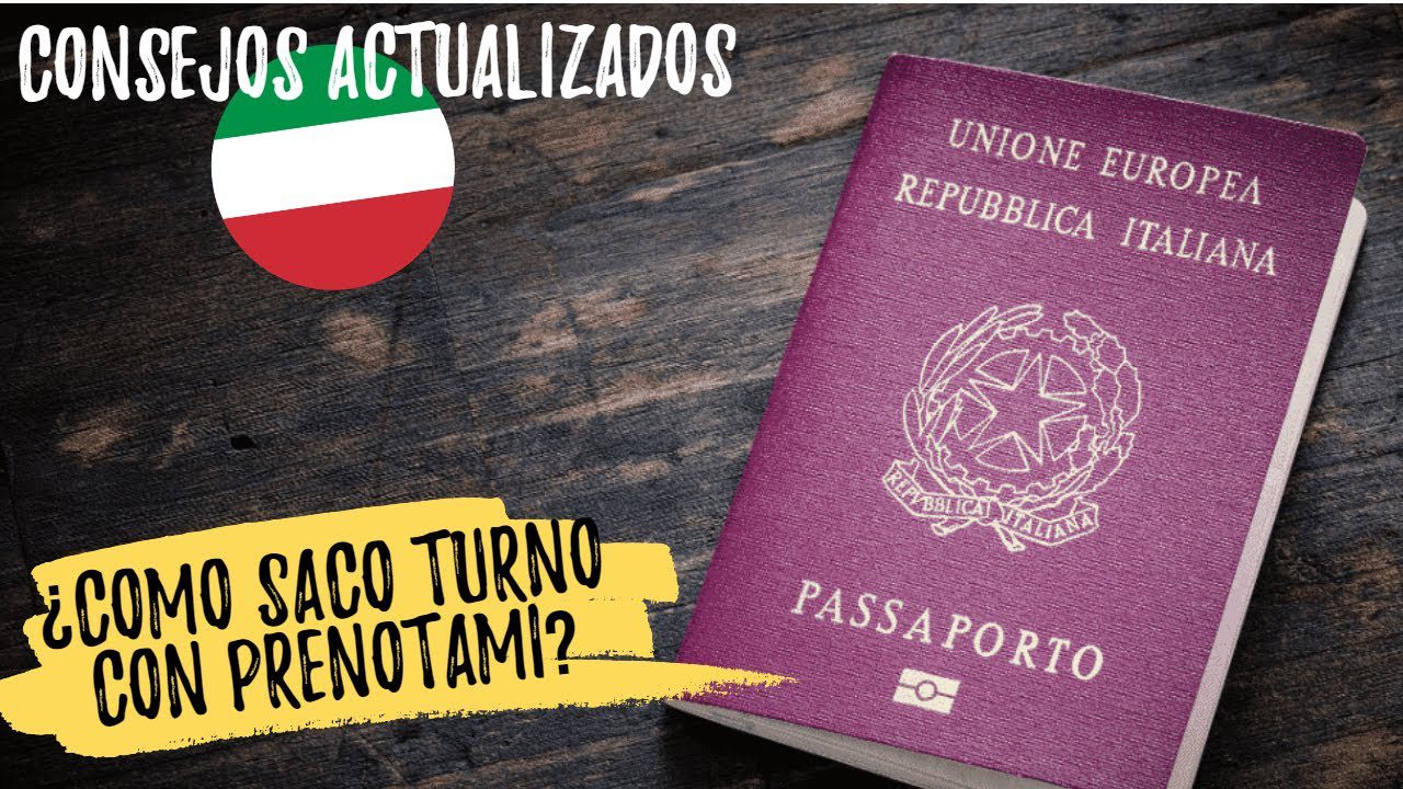 ¿Cómo sacar turno para renovar pasaporte italiano en Córdoba?